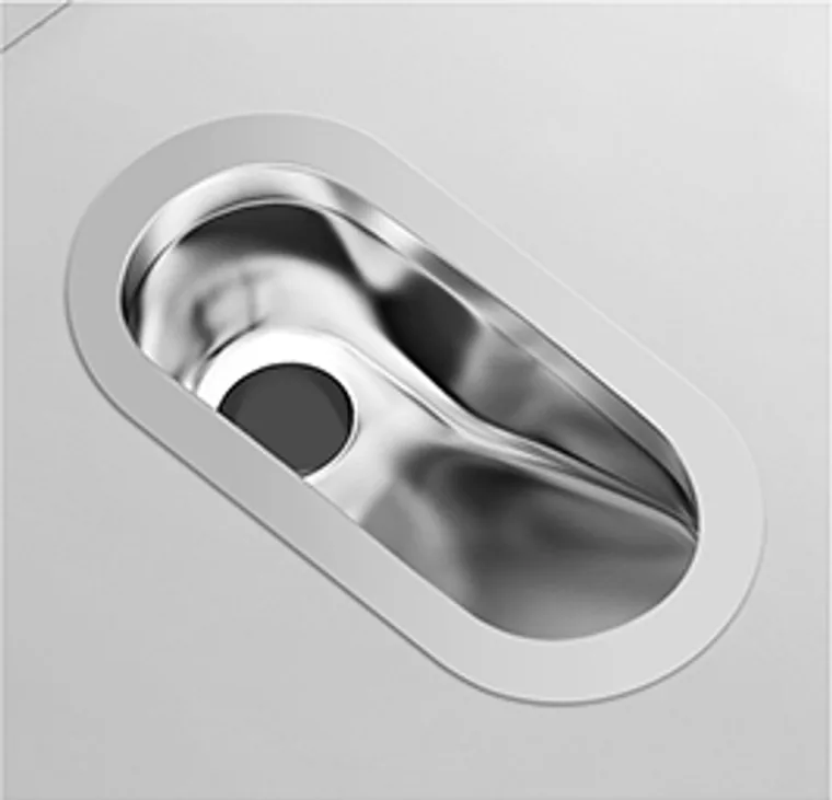8601 فضي ستانلس ستيل مرحاض قرفصاء