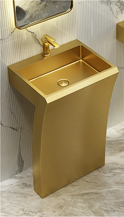 8703 ذهبي حوض عمودي
