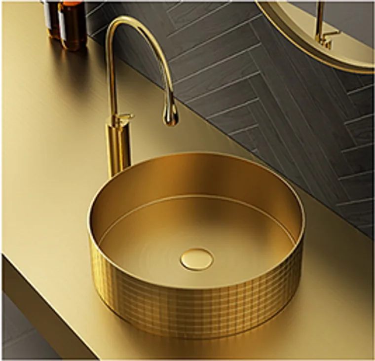 8802-1 Gold Aufsatzbecken