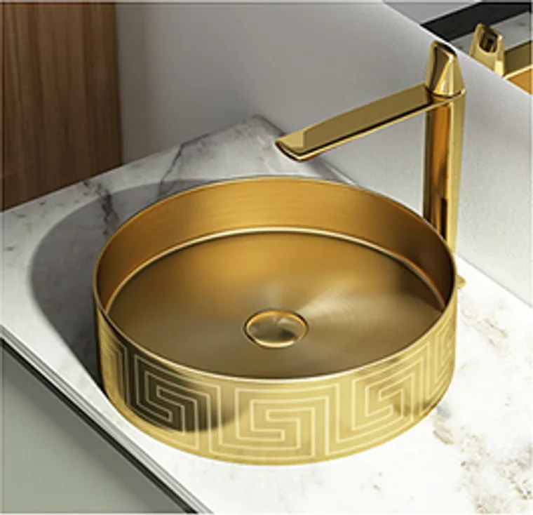8802-6 Gold Aufsatzbecken