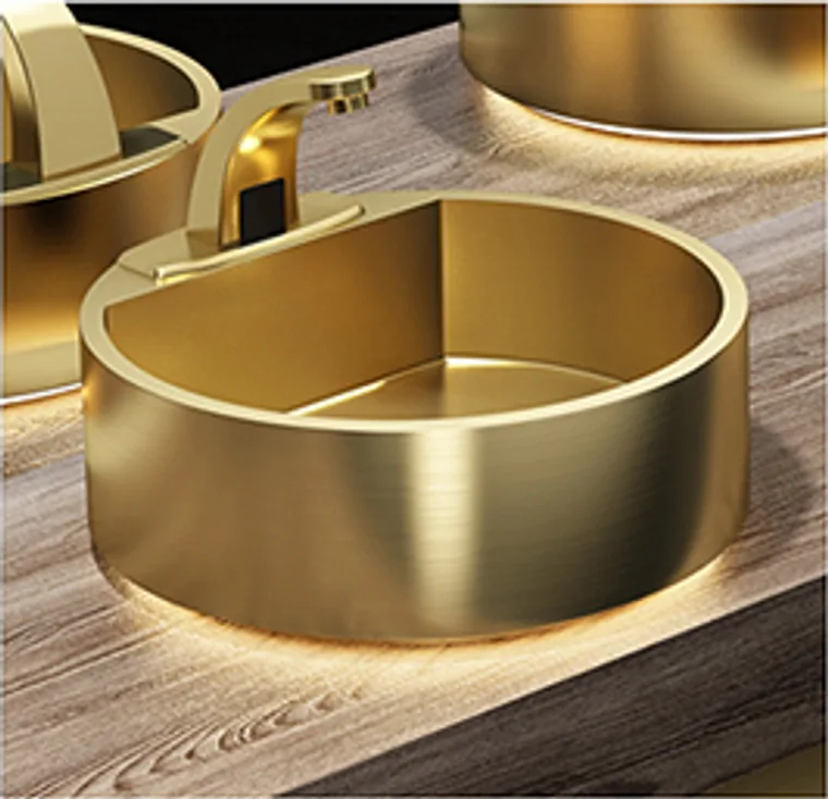 8810-1 Gold Aufsatzbecken