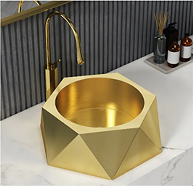 8812 Gold Aufsatzbecken