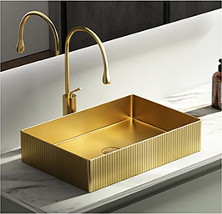 8814 Gold Aufsatzbecken
