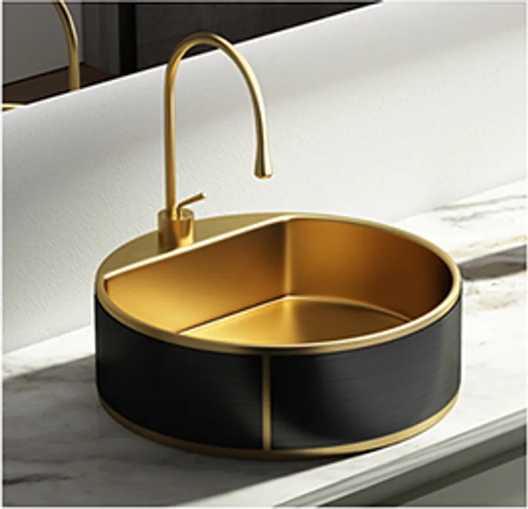 8815-1 Gold Aufsatzbecken