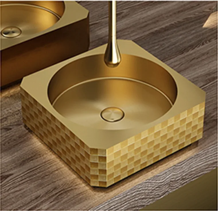 8815-2 Gold Aufsatzbecken