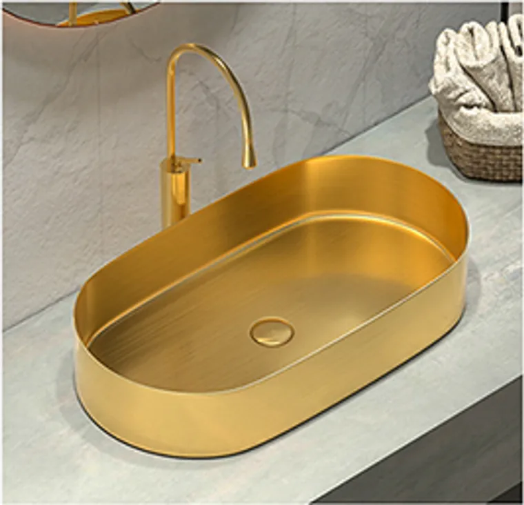 8819 Gold Aufsatzbecken