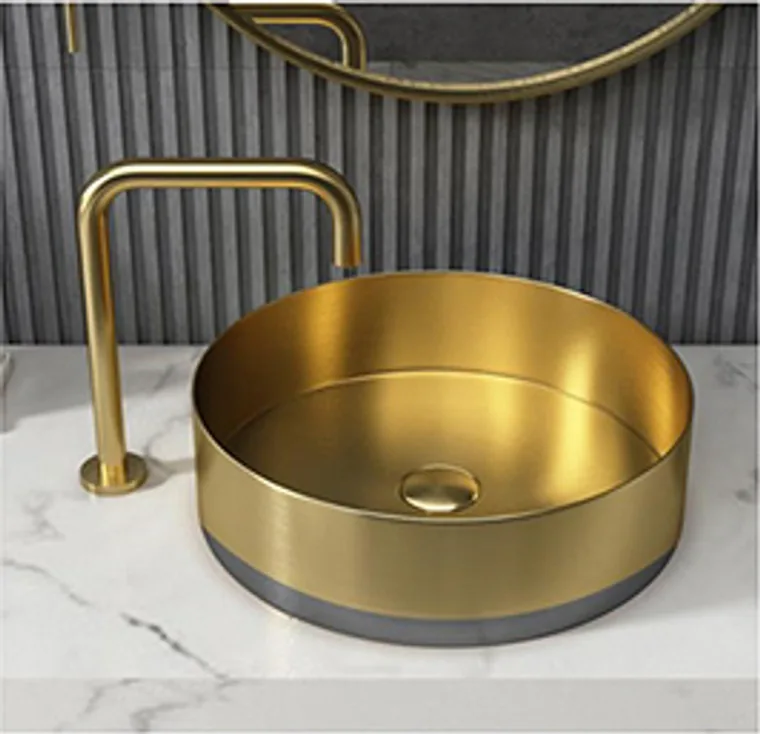 8825-2 Gold Aufsatzbecken