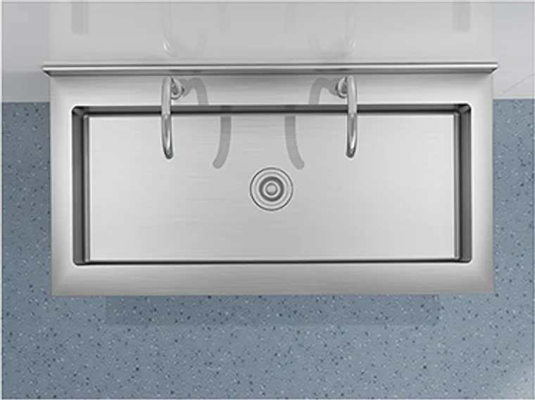prison-rotary-faucet-01 Edelstahl-Silber Sanitärprodukt für Justizvollzug